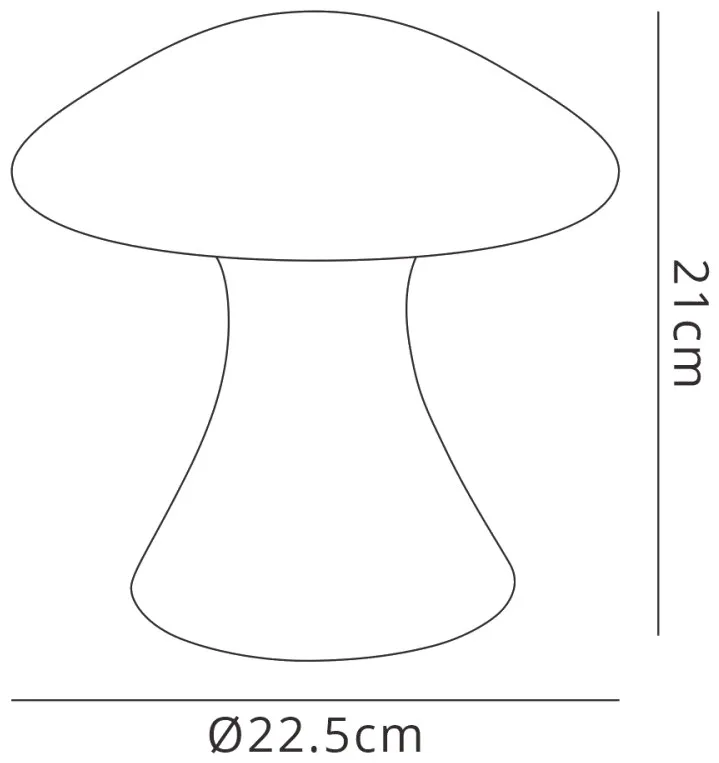 Taos Small Mushroom Bollard 6.5W LED IP65 Outdoor M7105  Mantra Fusion Taos